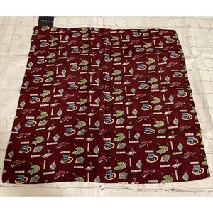 Nicole Miller Vintage Silk Square Scarf Dad 2K Dad.com - New w/ Tags - RARE